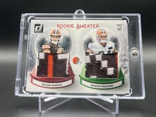 2025 Donruss Rookie Holiday Sweater Dual Dillon Gabriel / Mason Graham #SWED-CLE card