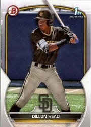2023 Bowman Draft Base Set Dillon Head #BD-7 card
