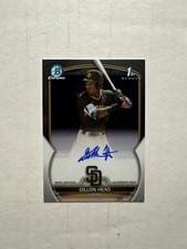 2023 Bowman Draft Chrome Prospect Autographs Dillon Head #CDA-DHE card