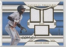 2024 Panini National Treasures Game Gear Swatches Trio Dillon Head #13 card