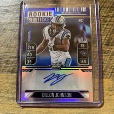 2024 Panini Contenders Optic Rookie Ticket Autographs Dillon Johnson #151
