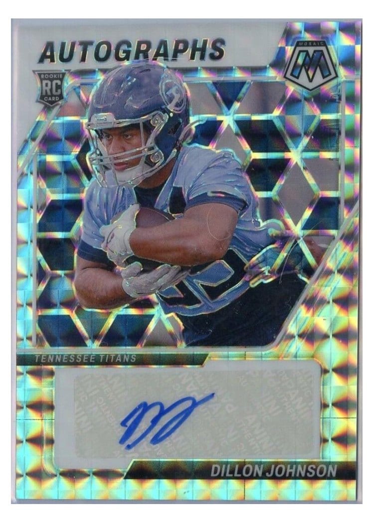 2024 Panini Mosaic Rookie Scripts Dillon Johnson #RS-DJN