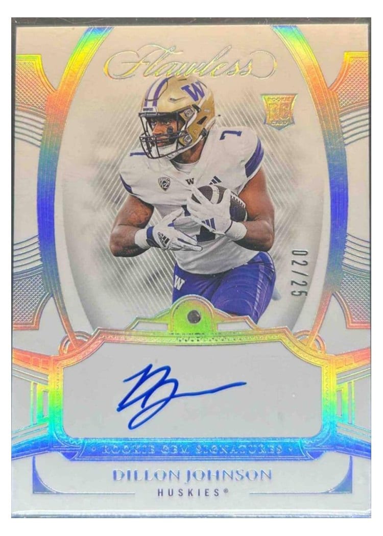 2024 Panini National Treasures Collegiate Flawless Rookie Gem Signatures Dillon Johnson #5 card