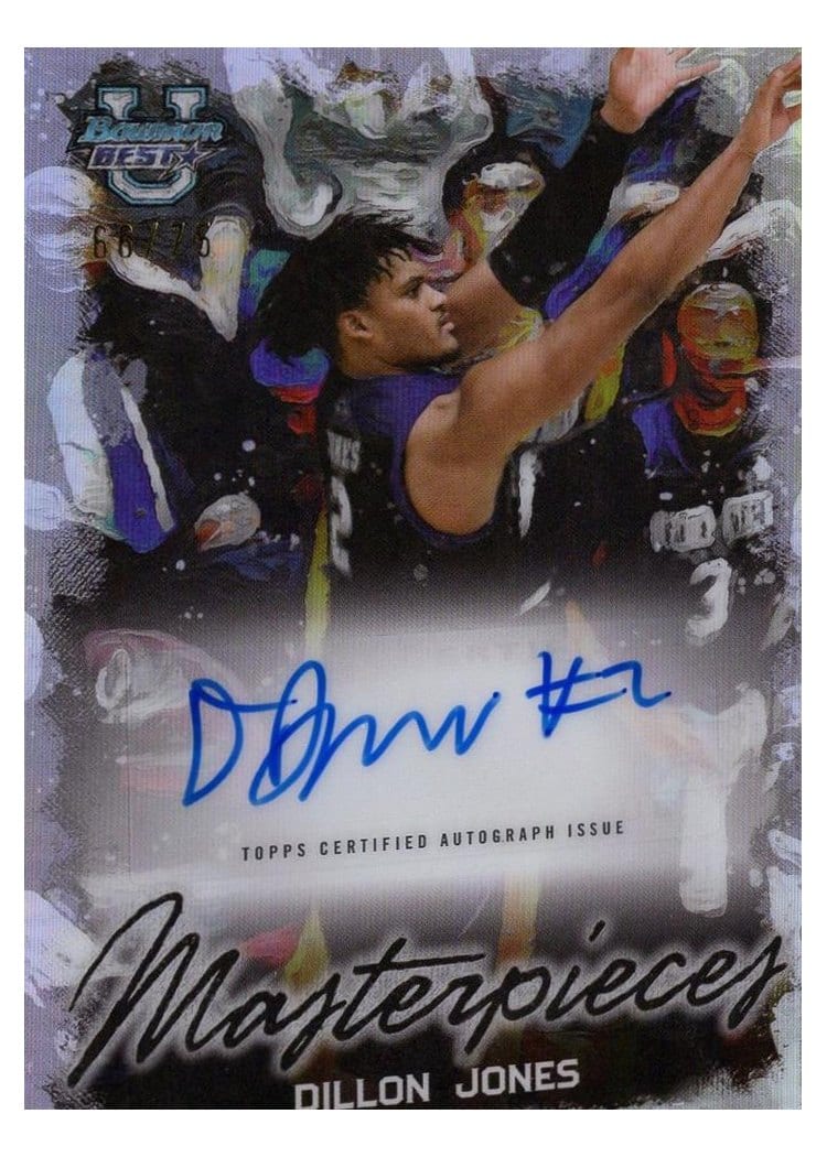 2023-24 Bowman University Best Bowman Masterpieces Autographs Dillon Jones #BMA-DJ card