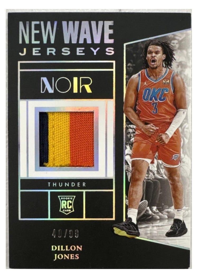 2024-25 Panini Noir New Wave Jerseys Set Dillon Jones #19 card