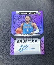 2024-25 Panini Obsidian Rookie Eruption Autographs Dillon Jones #REA-DIL card