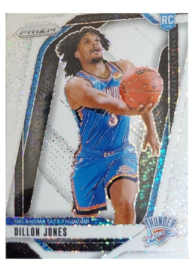 2024-25 Panini Prizm Base Set Dillon Jones White Sparkle #240 card