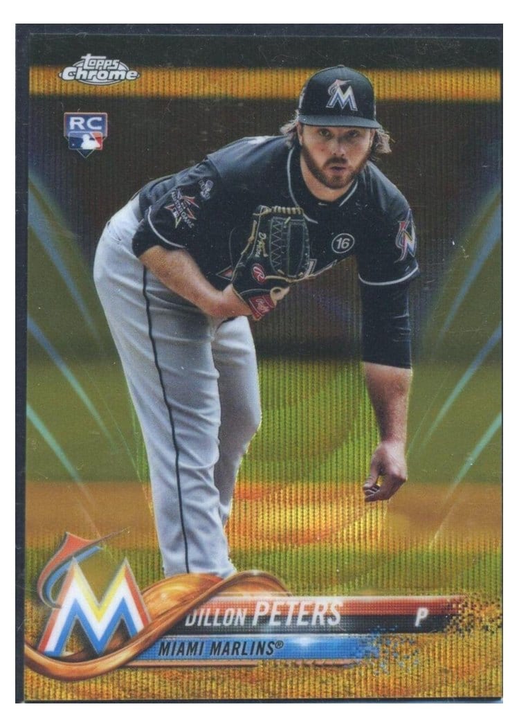 2018 Topps Chrome Base Set Dillon Peters #122 card
