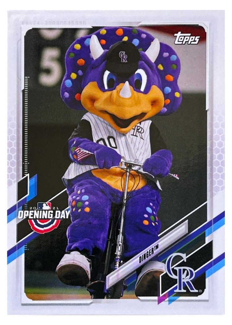 2021 Topps Opening Day Mascots Dinger #M-4 card