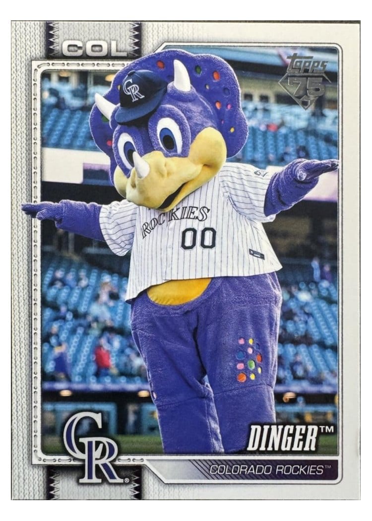 2026 Topps Mascots Dinger #M-4 card
