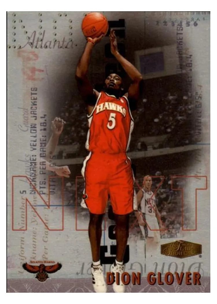 1999 Flair Showcase Next Dion Glover #13 card
