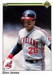 1990 Upper Deck Base Set Dion James #591 card