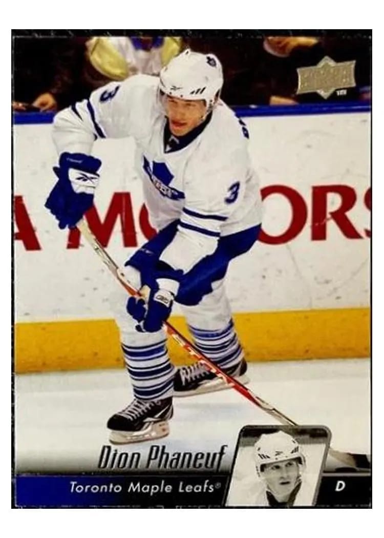 2010 Upper Deck DION PHANEUF #15 card