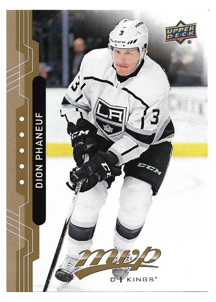 2018 Upper Deck MVP Dion Phaneuf #83 card