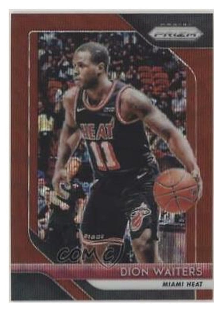 2018-19 Panini Prizm Base Set Dion Waiters #166 card
