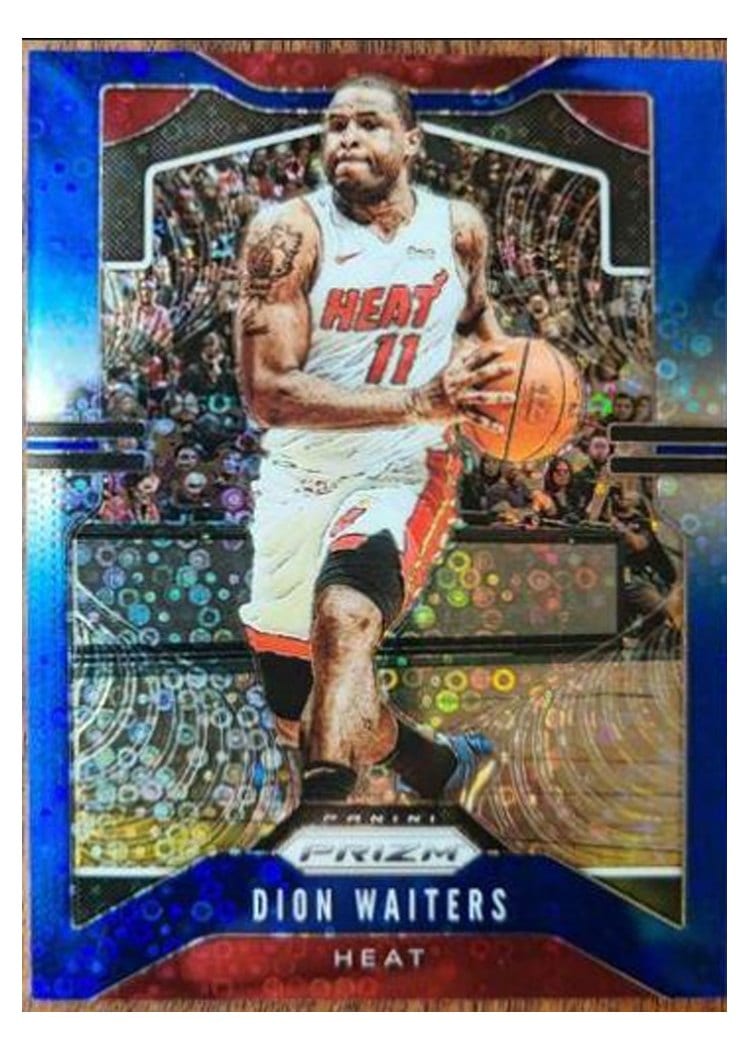 2019-20 Panini Prizm Base Set Dion Waiters Fast Break Prizm Blue #148 card