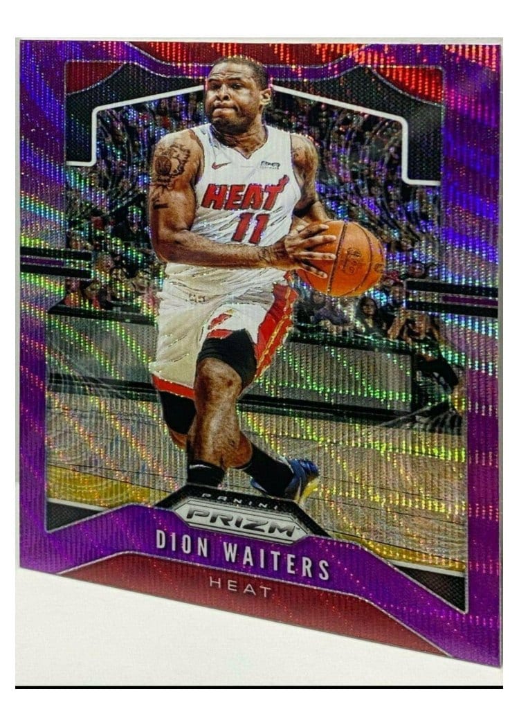 2019-20 Panini Prizm Base Set Dion Waiters Purple Wave Prizm #148 card