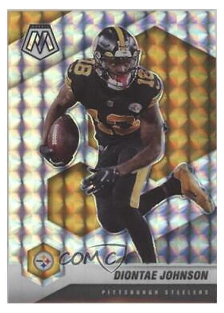 2021 Panini Mosaic Base Set Diontae Johnson Red Wave Mosaic #170 card