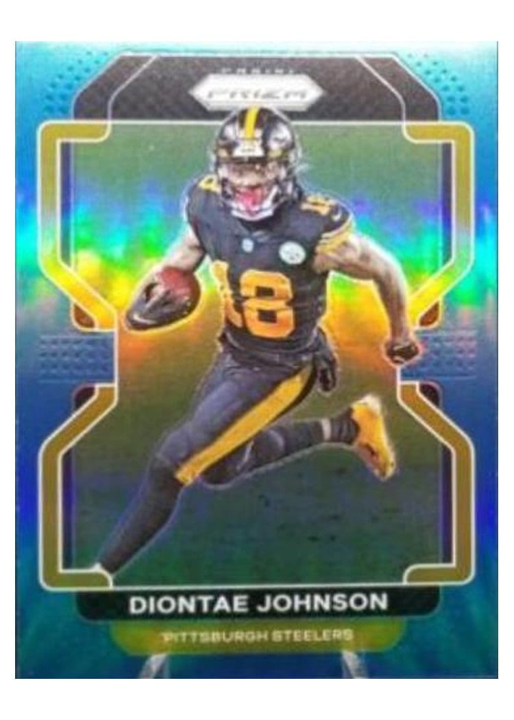2021 Panini Prizm Base Set Diontae Johnson Light Blue Prizm #250 card