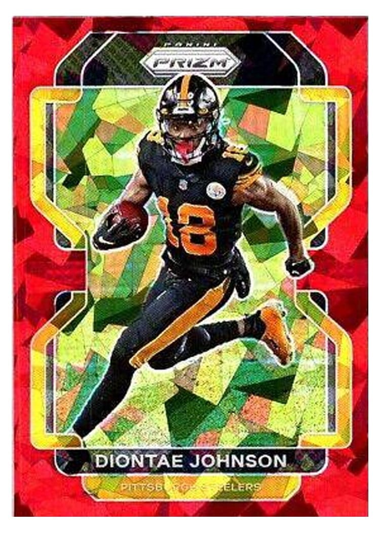 2021 Panini Prizm Base Set Diontae Johnson Red Ice Prizm #250 card