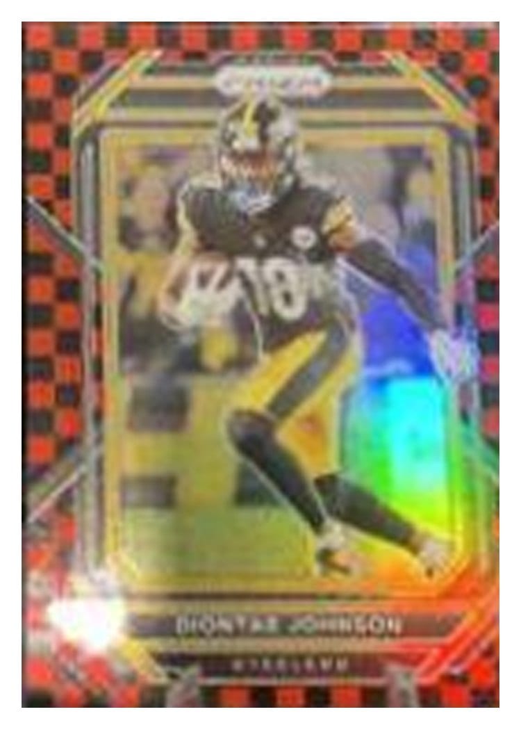 2022 Panini Prizm Base Set Diontae Johnson Black Red Checker #246 card
