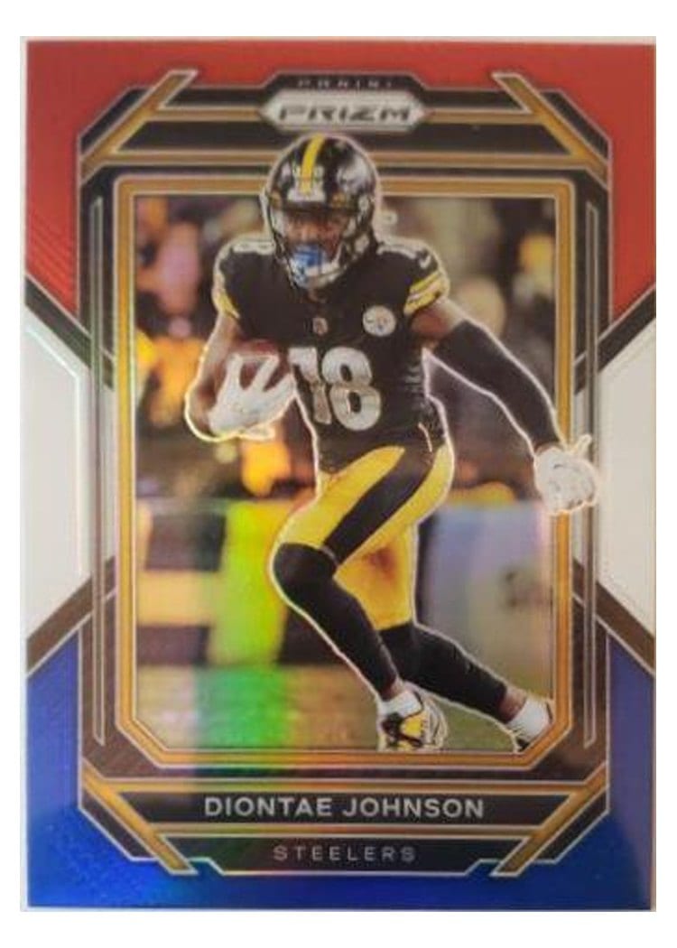2022 Panini Prizm Base Set Diontae Johnson Red White Blue #246 card