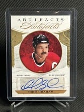 2022-23 Upper Deck Artifacts Autograph Facts Dirk Graham #AF-DG card