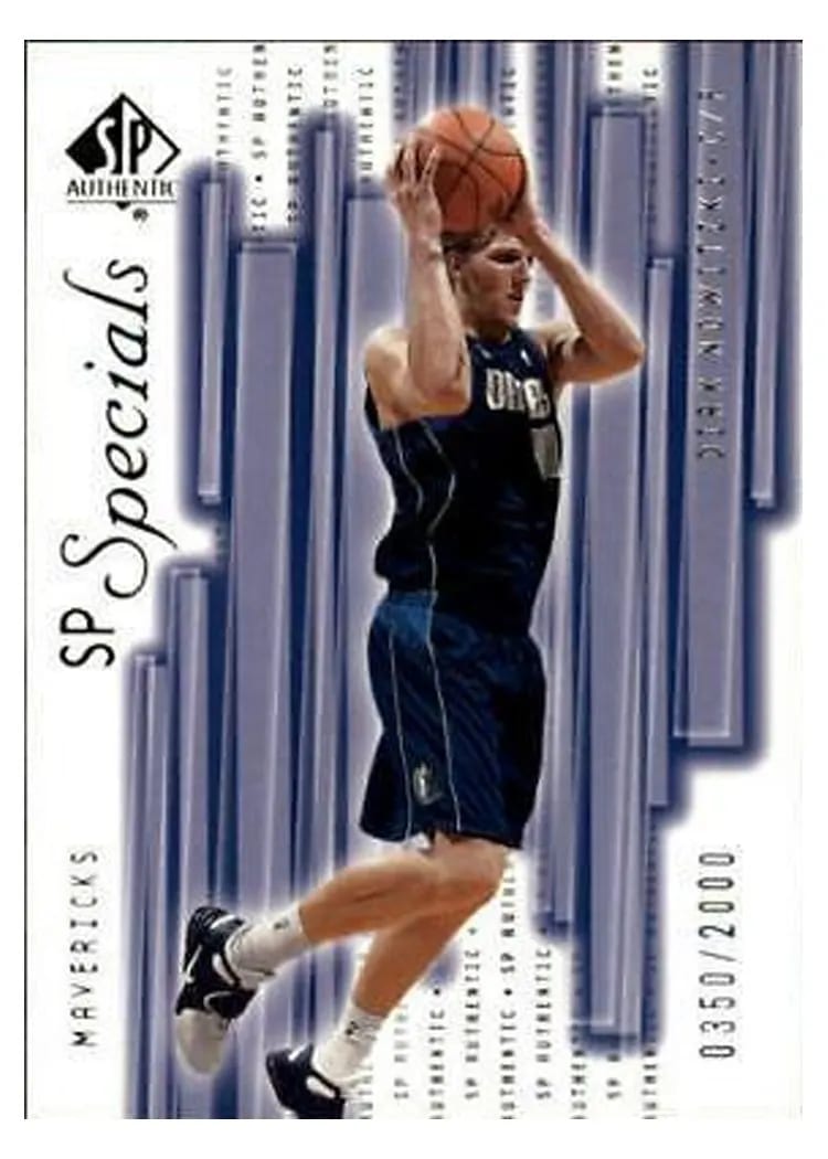 2001 SP Authentic Dirk Nowitzki #150 card