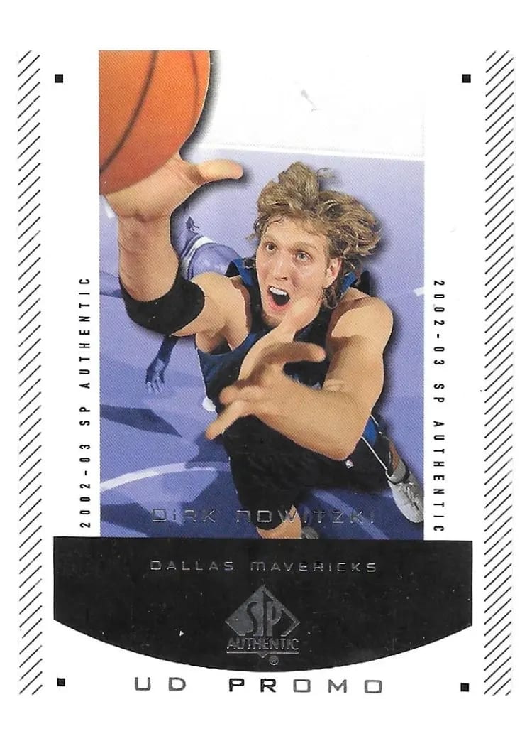 2002 SP Authentic Dirk Nowitzki #15 card