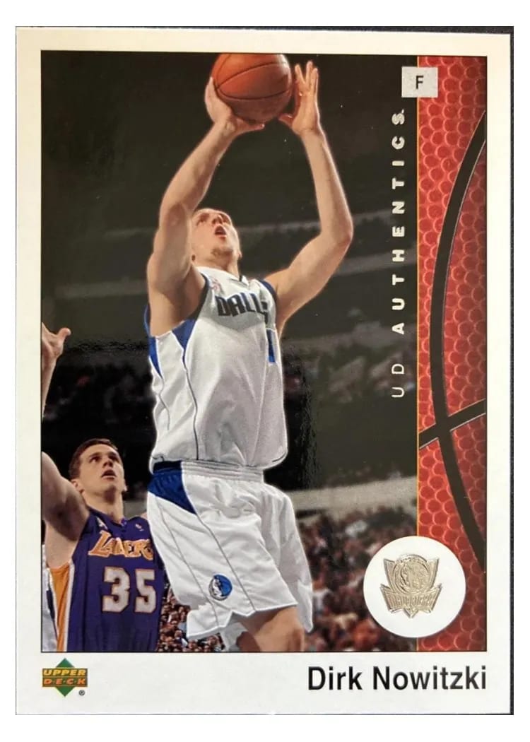 2002 Upper Deck Authentics Dirk Nowitzki #14 card