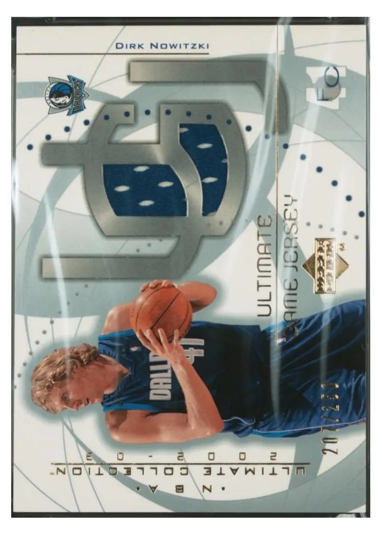 2002 Upper Deck Ultimate Jersey Dirk Nowitzki #DN card