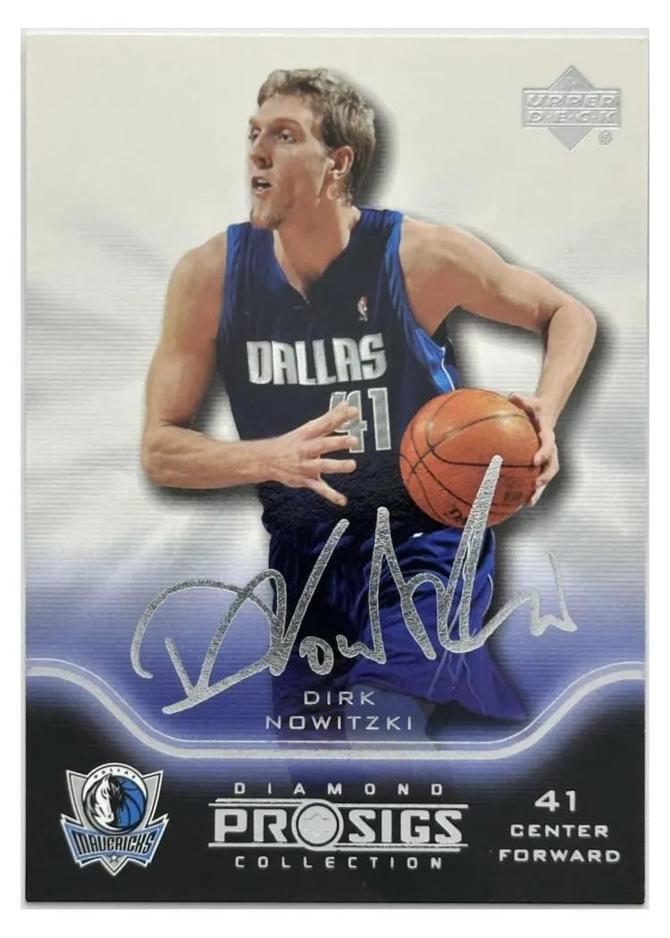 2004 Upper Deck Pro Sigs Dirk Nowitzki Silver #16 card