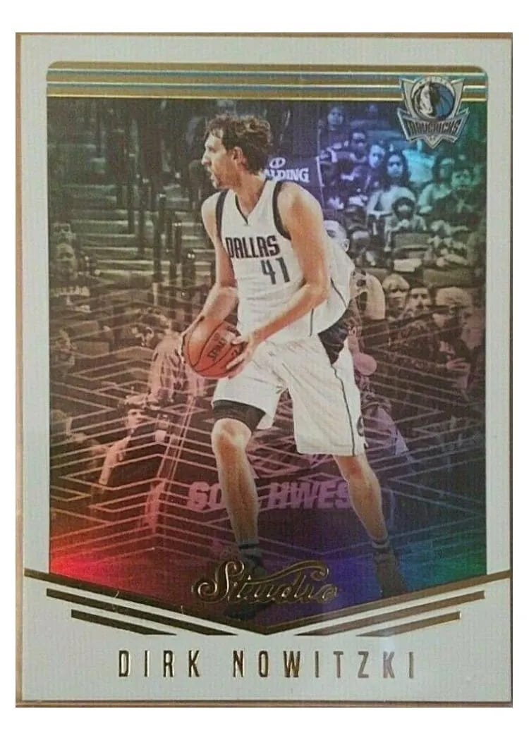 2016 Panini Studio Dirk Nowitzki #9 card
