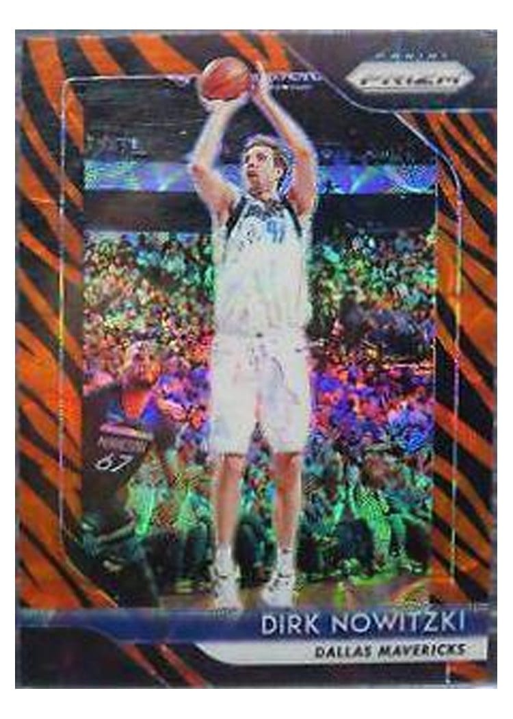 2018-19 Panini Prizm Base Set Dirk Nowitzki Tiger Stripe Choice Prizm #2 card