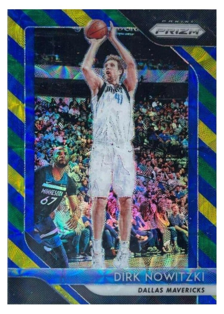 2018-19 Panini Prizm Base Set Dirk Nowitzki Green Choice Prizm #2 card