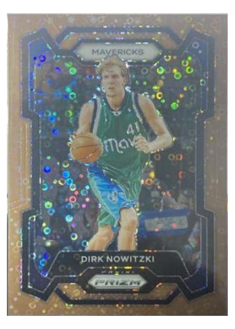 2023-24 Panini Prizm Base Set Dirk Nowitzki Fast Break Bronze #187 card