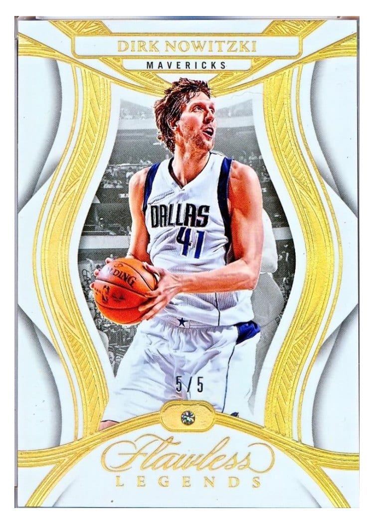 2024-25 Panini Flawless Base Gems Dirk Nowitzki #110 card
