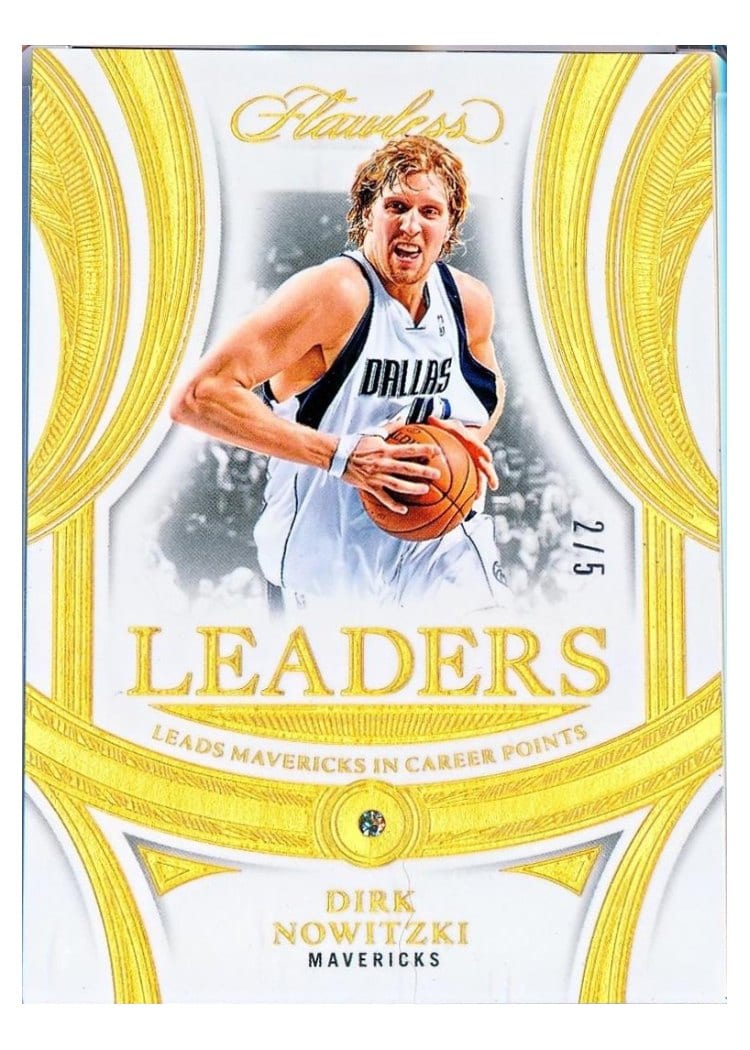 2024-25 Panini Flawless Base Gems Dirk Nowitzki #166 card