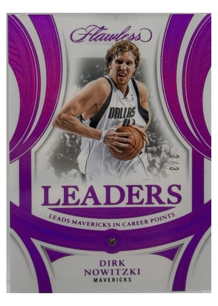 2024-25 Panini Flawless Base Gems Dirk Nowitzki #166 card