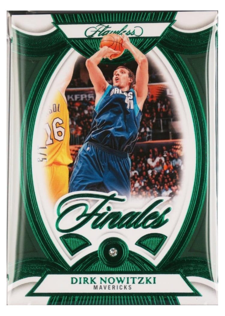 2024-25 Panini Flawless Base Gems Dirk Nowitzki Gold #98 card
