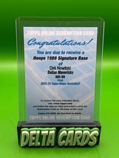 2025-26 NBA Hoops 1989 Hoops Signatures Dirk Nowitzki #89S-DN card