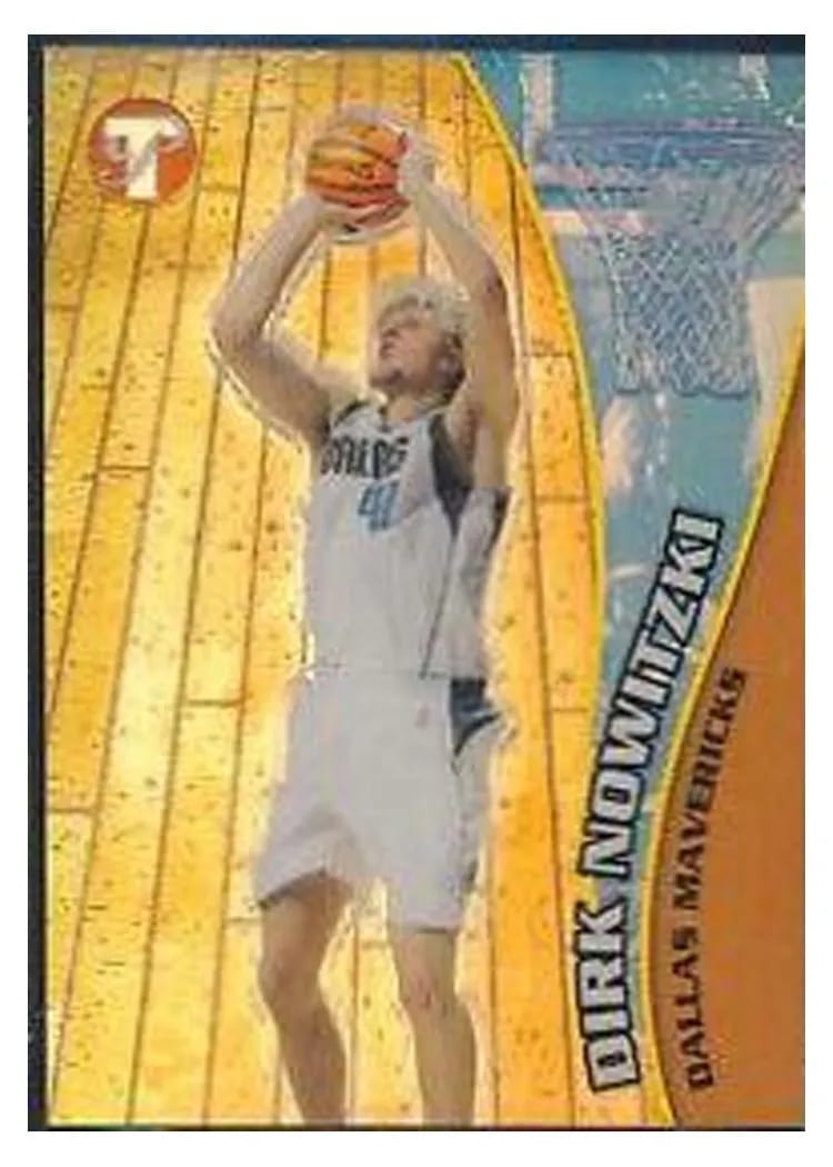 2001 Topps Pristine Dirk Nowitzki Refractor #5 card