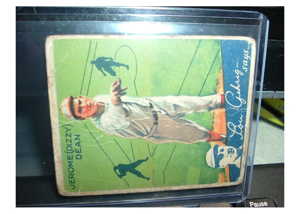 1934 World Wide Gum Dizzy Dean #55 card
