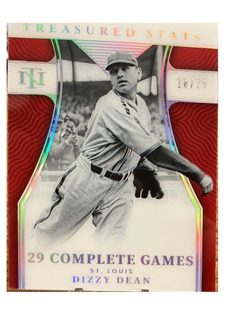 2022 Panini National Treasures Treasured Stats Dizzy Dean #TS-50 card