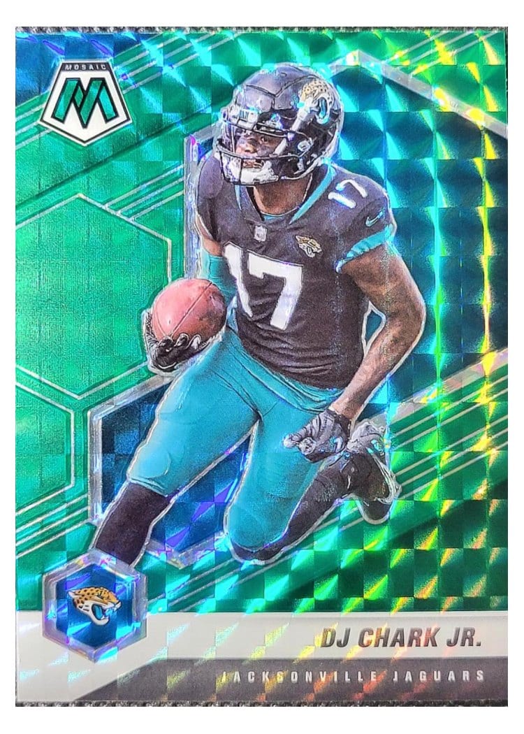 2021 Panini Mosaic Base Set DJ Chark Jr. Green Mosaic #100 card