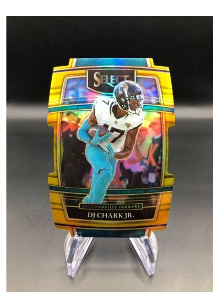 2021 Panini Select Base Set DJ Chark Jr Gold Die Cut #17 card