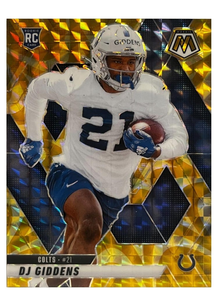 2025 Panini Mosaic Base Set DJ Giddens Gold Sparkle #350 card