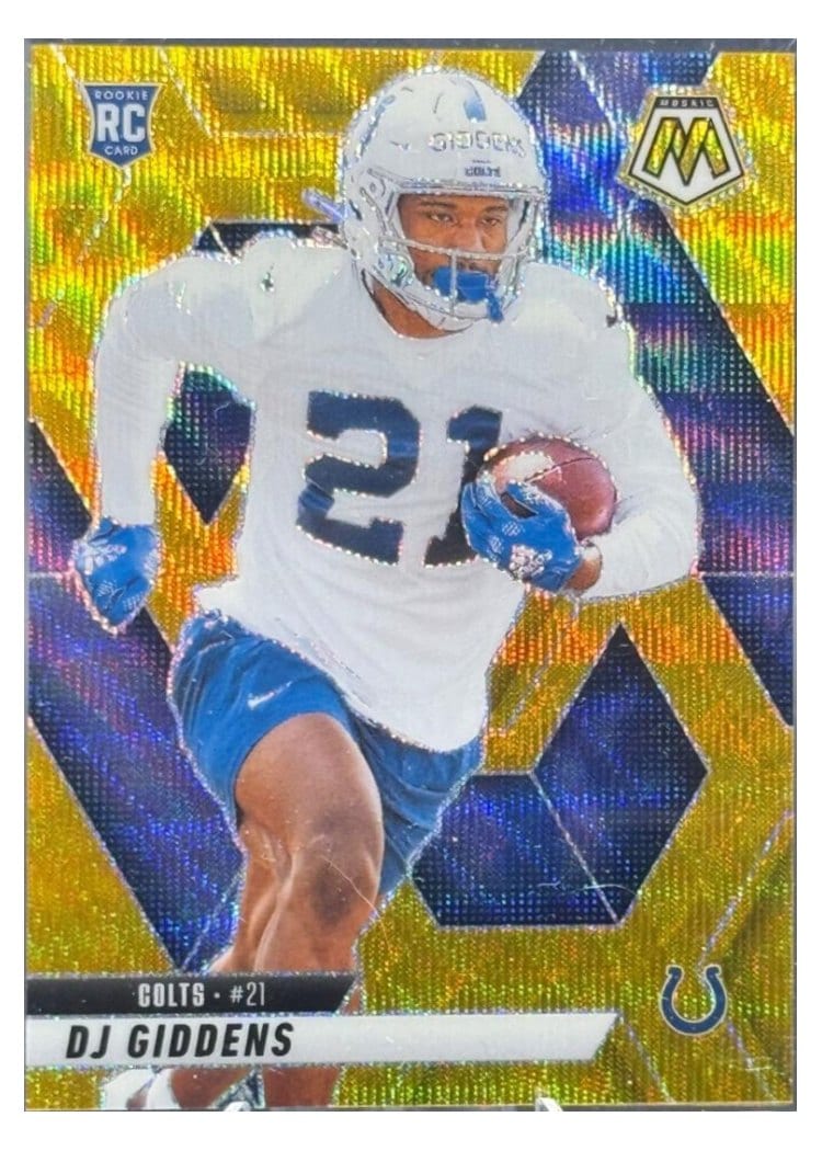 2025 Panini Mosaic Base Set DJ Giddens Gold Wave #350
