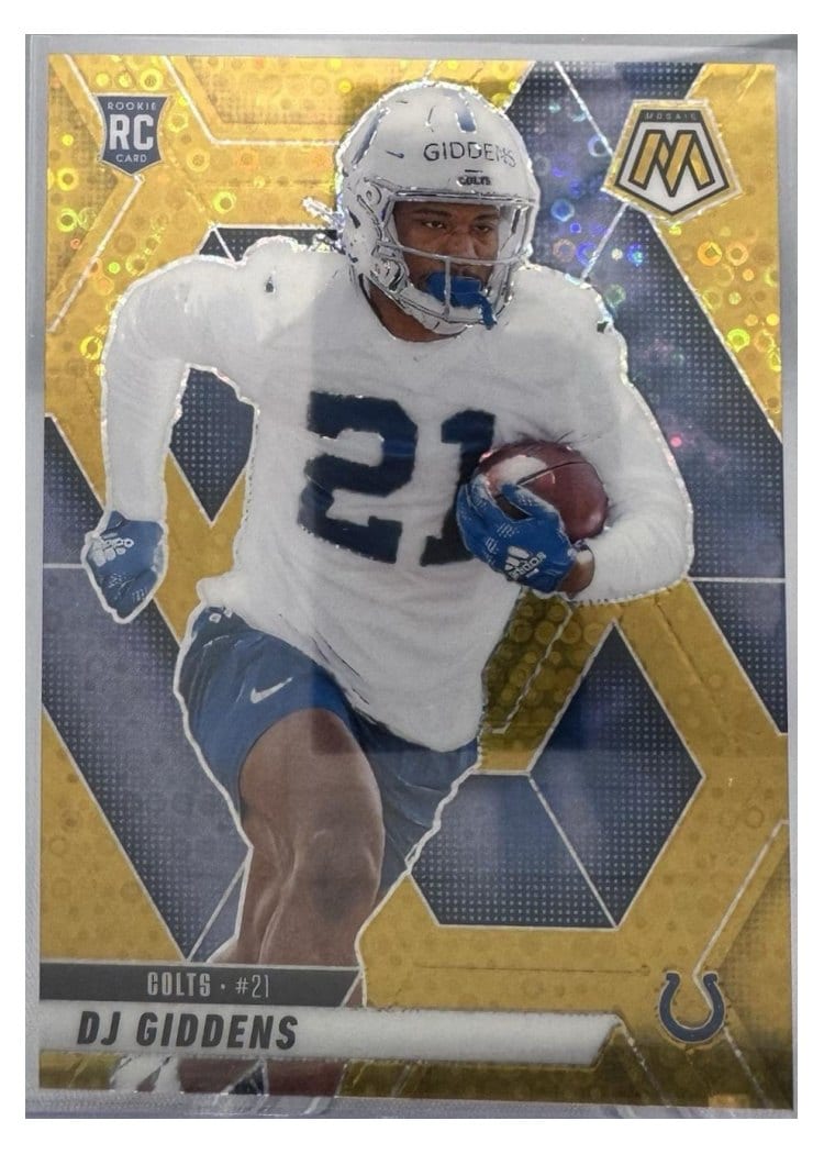 2025 Panini Mosaic Base Set DJ Giddens No Huddle Gold #350