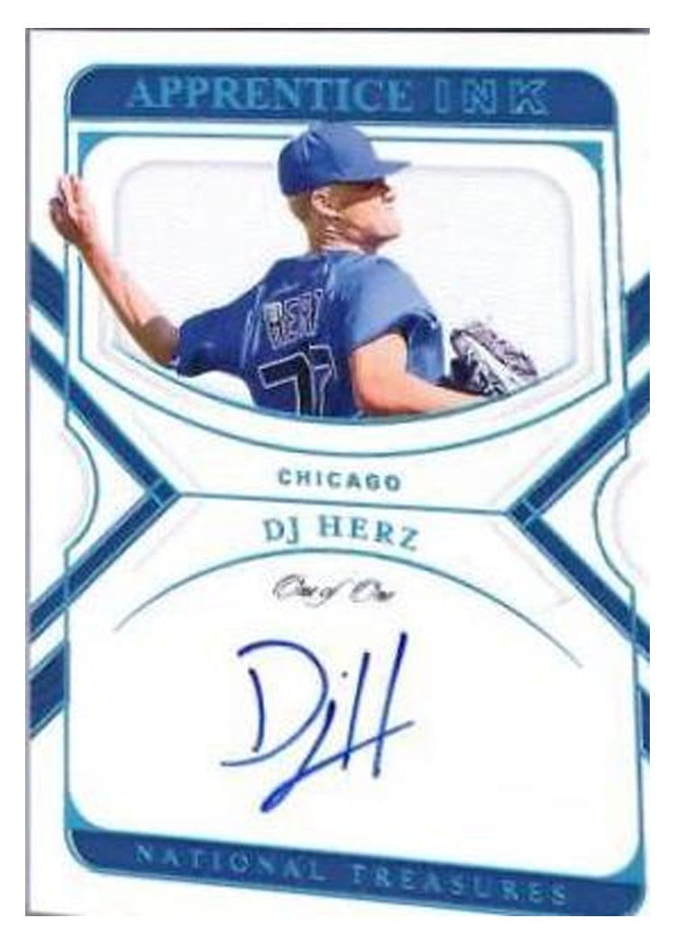 2022 Panini National Treasures Apprentice Ink DJ Herz #AI-DH card